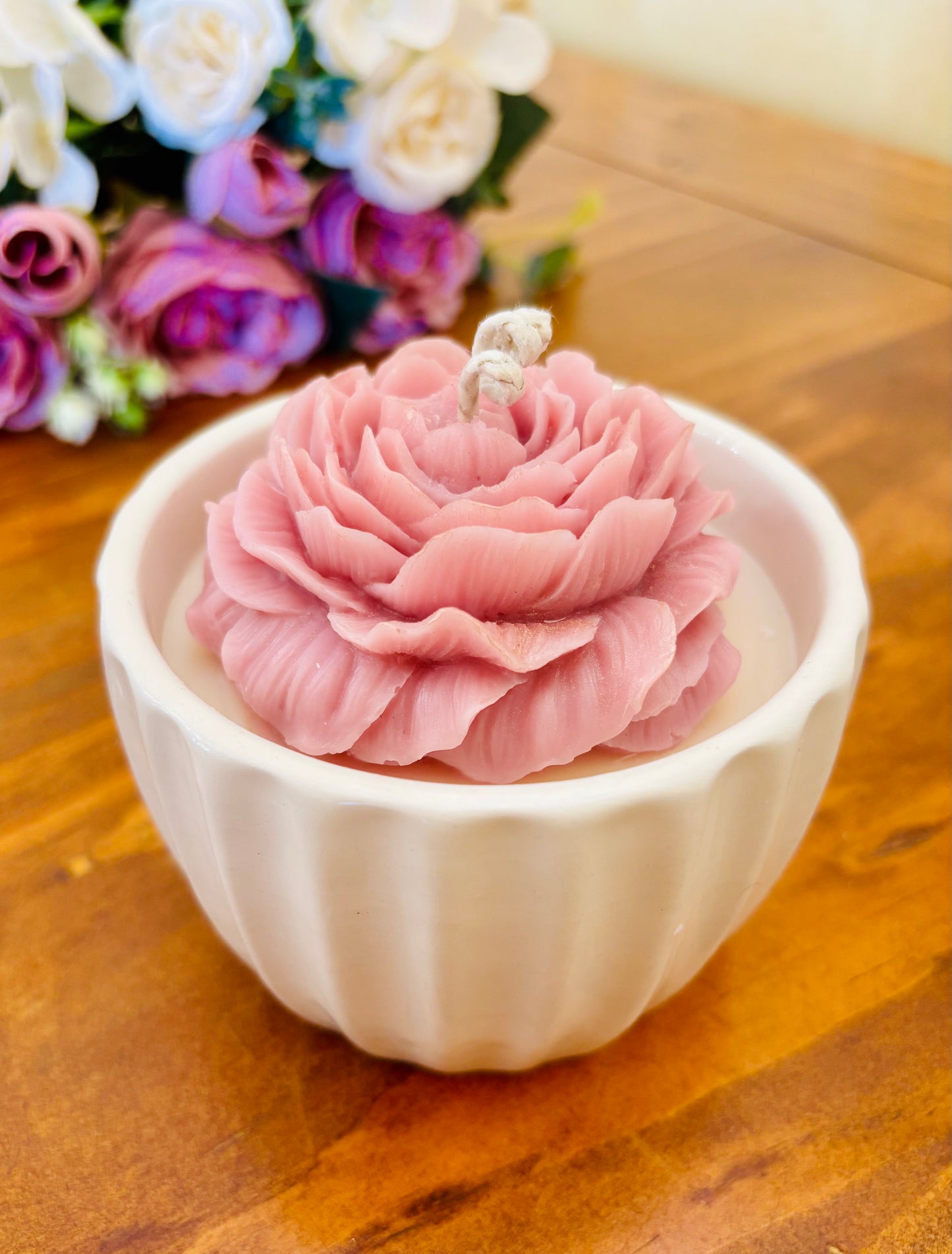 CANDELA PEONIA ROSA